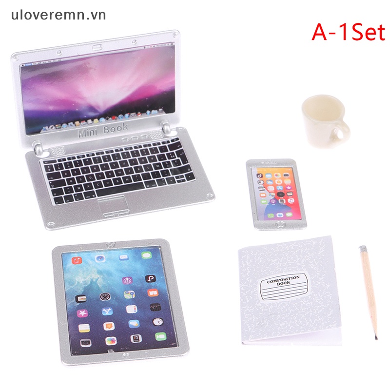 Mô Hình Đèn Bàn / Laptop / Điện Thoại / Máy Tính Bảng / Ly Nước Để Bàn Trang Trí Nhà Búp Bê Tỉ Lệ 1: 12