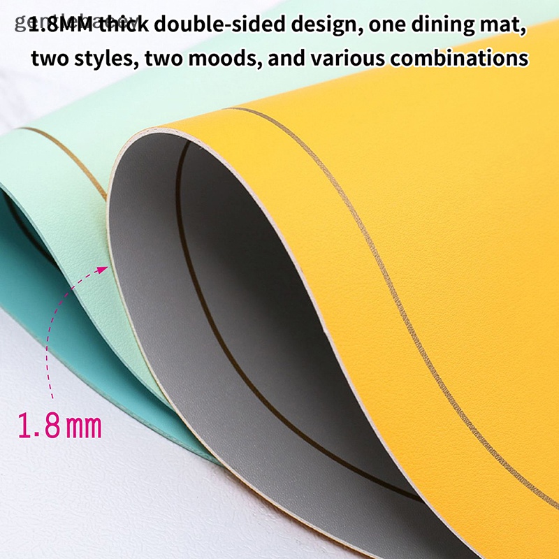 Thảm Lót Bàn Ăn Bằng Da PU Cách Nhiệt Chống Trượt / Thấm Nước Tiện Dụng