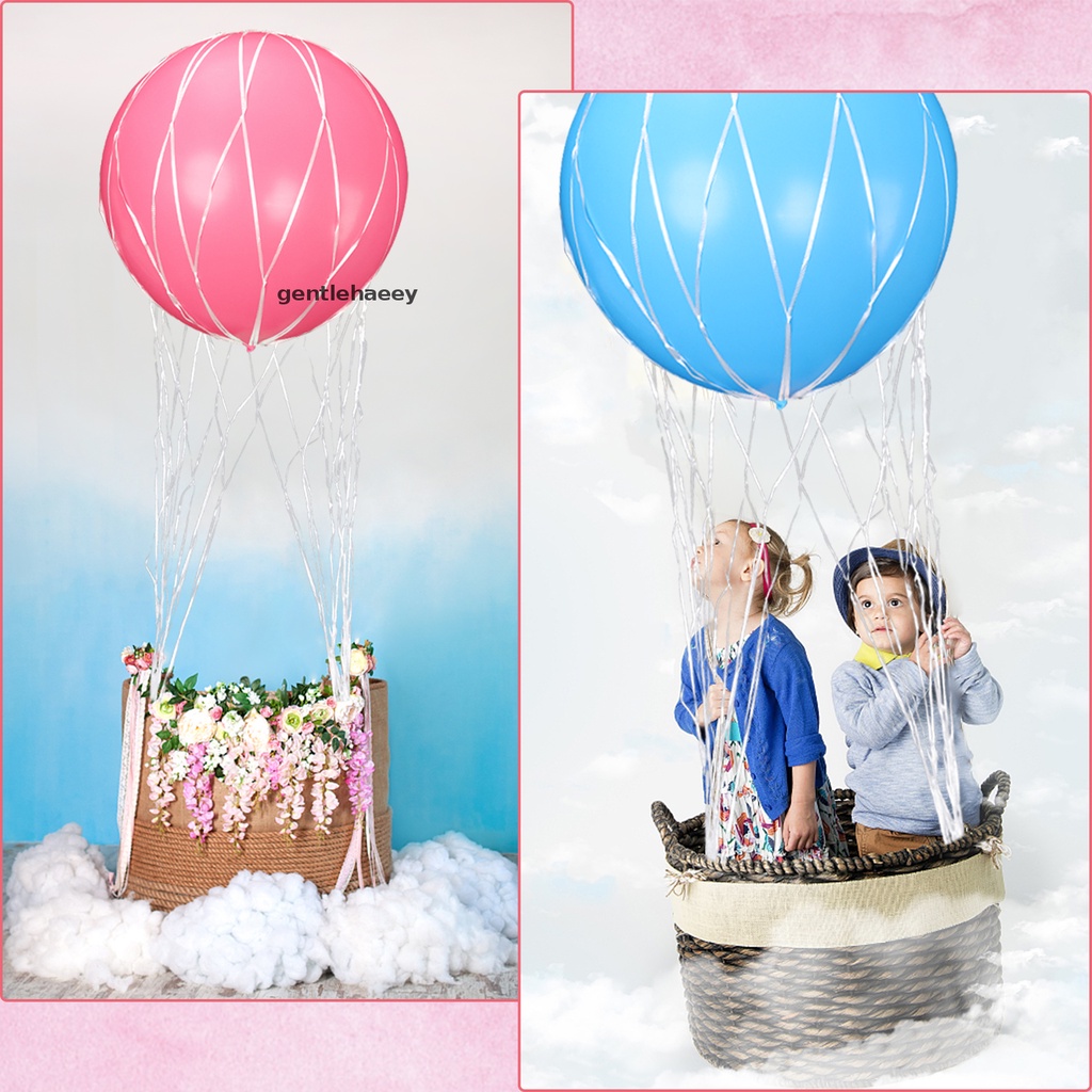 Set 6 Bong Bóng Dạng Lưới 36 '' Dùng Để Trang Trí Khinh Khí Cầu