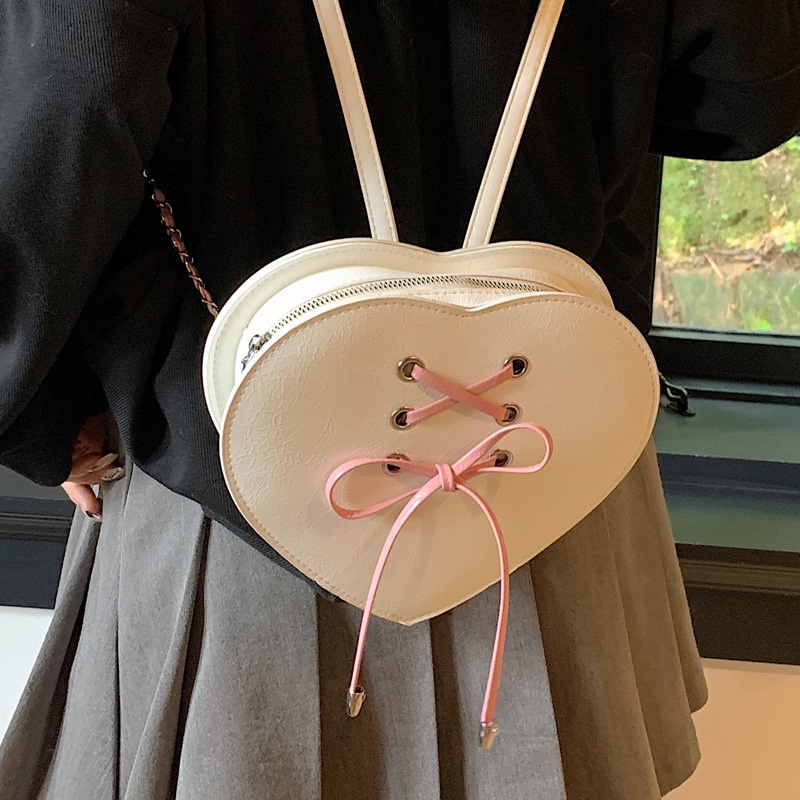 Ba Lô Hình Trái Tim Dễ Thương Cho Nữ