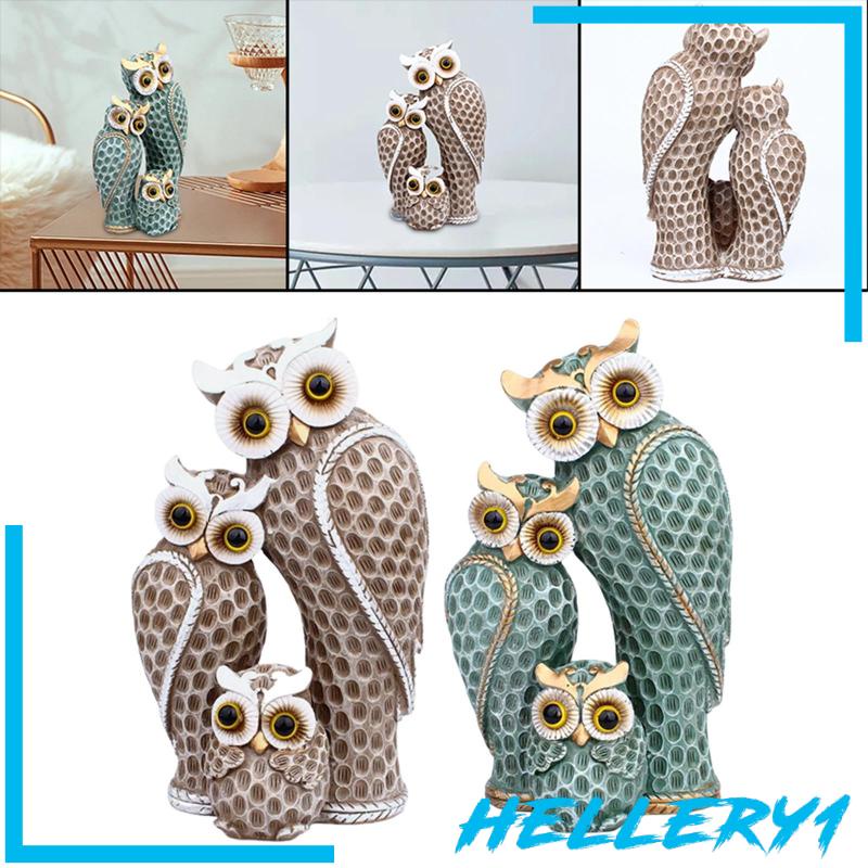 1 Tượng Hình Chim Cú Phong Cách Bắc Âu Dùng Để Trang Trí Phòng Khách