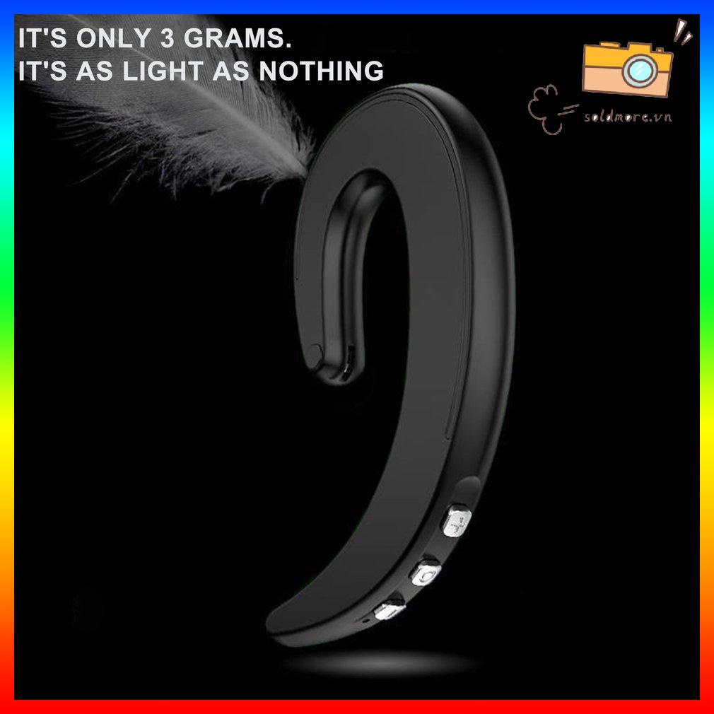 Tai nghe bluetooth dẫn truyền xương ô tô màu đen (có bao bì carton) (pin lithium tích hợp)