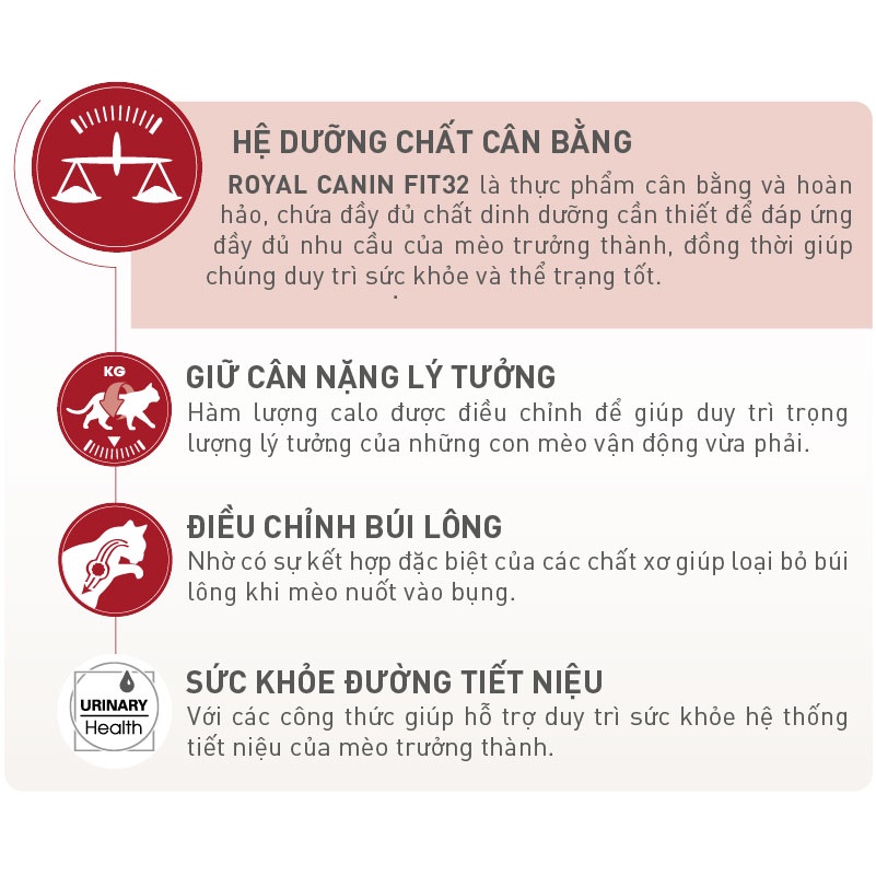 [Chính hãng] Hạt Cao Cấp ROYAL CANIN FIT32 Cho Mèo Trưởng Thành Bao Xá 15kg