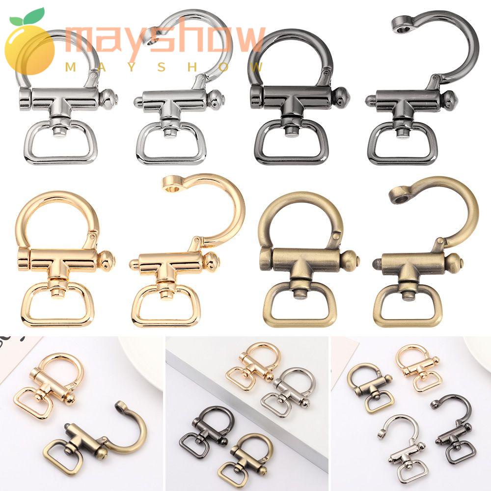 Móc Khóa Dây Đeo Túi Xách Bằng Da Hình Chữ D Tháo Rời Được Tiện Lợi