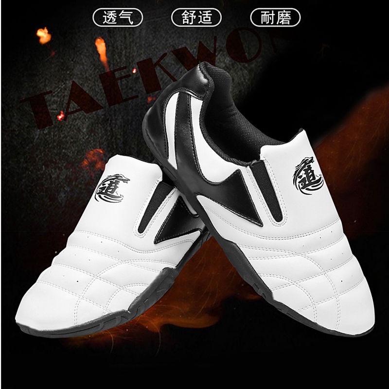 Giày Tập Võ Taekwondo Đế Phẳng Chống Trượt Thoáng Khí Cho Người Mới Bắt Đầu