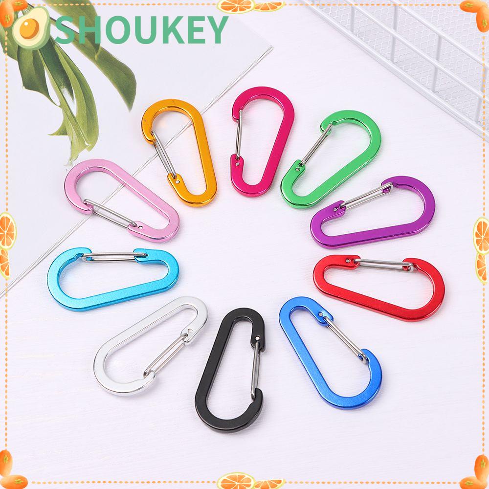 Set 1 / 2 / 5 Móc Khóa Leo Núi Đa Năng Hình Chữ S Bằng Hợp Kim Nhôm SHOUKEY
