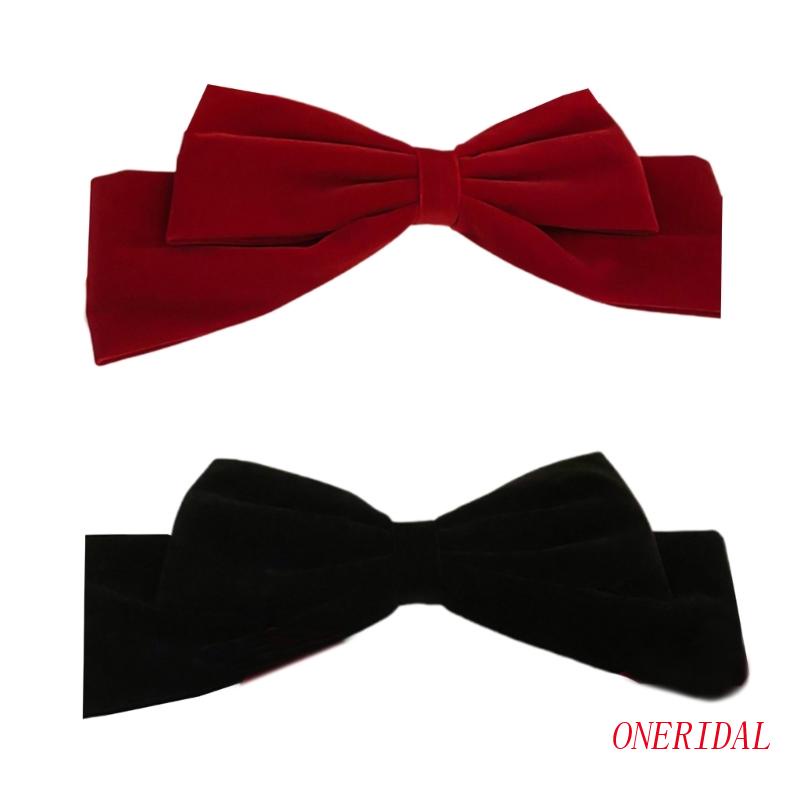 Kẹp Tóc Dáng Dài Chống Trượt Đính Nơ Xinh Xắn