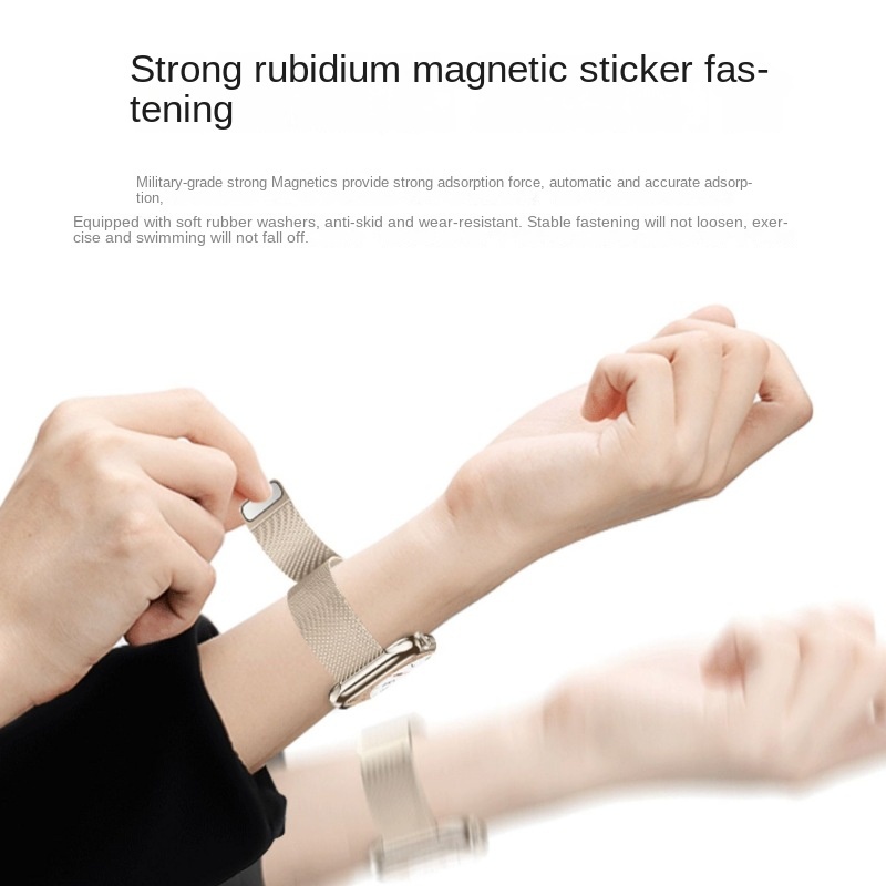 Dây Đeo Kim Loại Từ Tính Cho Đồng Hồ Thông Minh Iwatch7 / 8 / Ultra SE 38 / 40 / 41mm 42 / 44 / 45 / 49mm S8 Kd99 / T900 / T800 / Hk8 Pro Max / Hk9pro K7JP