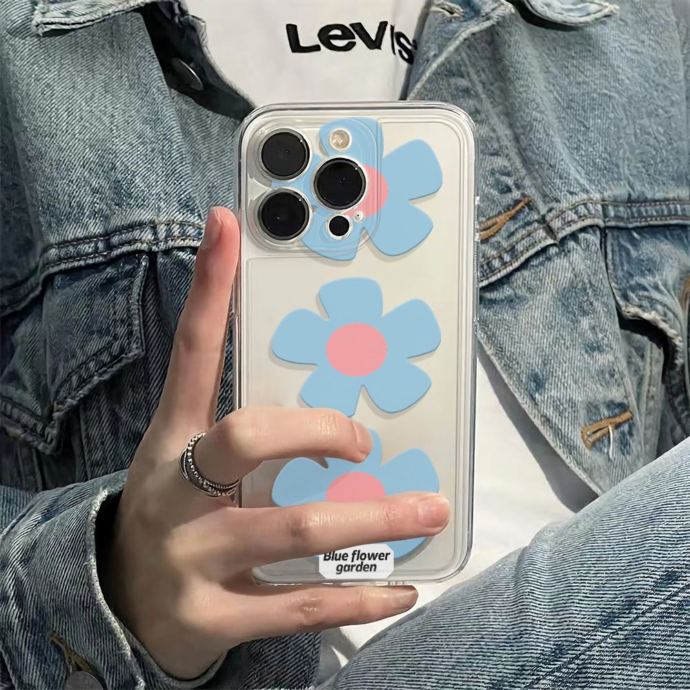 ✅Ốp Điện Thoại Dẻo Họa Tiết Hoa Năm Cánh Đơn Giản Thời Trang Chống Sốc Cho iPhone12plusmax 11 14pro 13786In