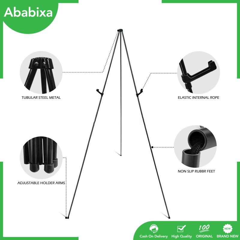 [Ababixa] Giá Đỡ Ba Chân Kim Loại Có Thể Gập Lại Để Trưng Bày / Trưng Bày Banner Đám Cưới Kèm Túi Đựng