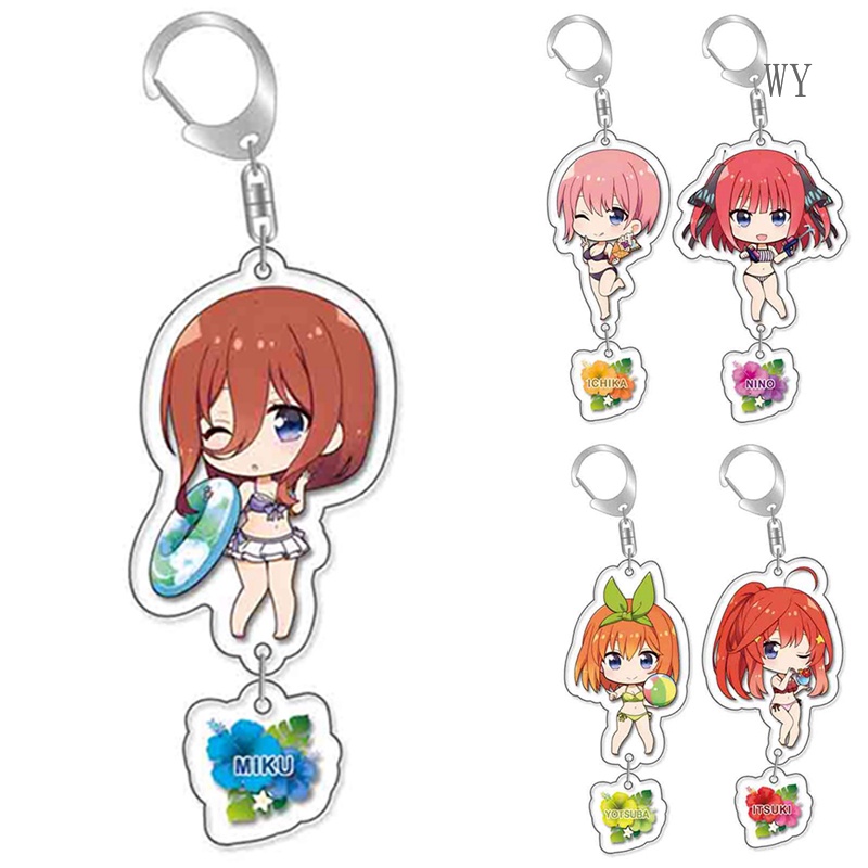 Móc Chìa Khóa Bằng Acrylic Hình Nhân Vật Anime The Quintessential Quintuplets