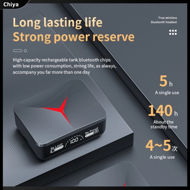 Tai Nghe Không Dây M90 TWS Bluetooth 5.3 Cảm Ứng Âm Thanh Nổi Tiếng Ồn Hi-fi