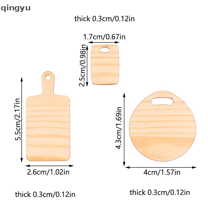 Thớt Cắt Mô Hình Trang Trí Nhà Búp Bê