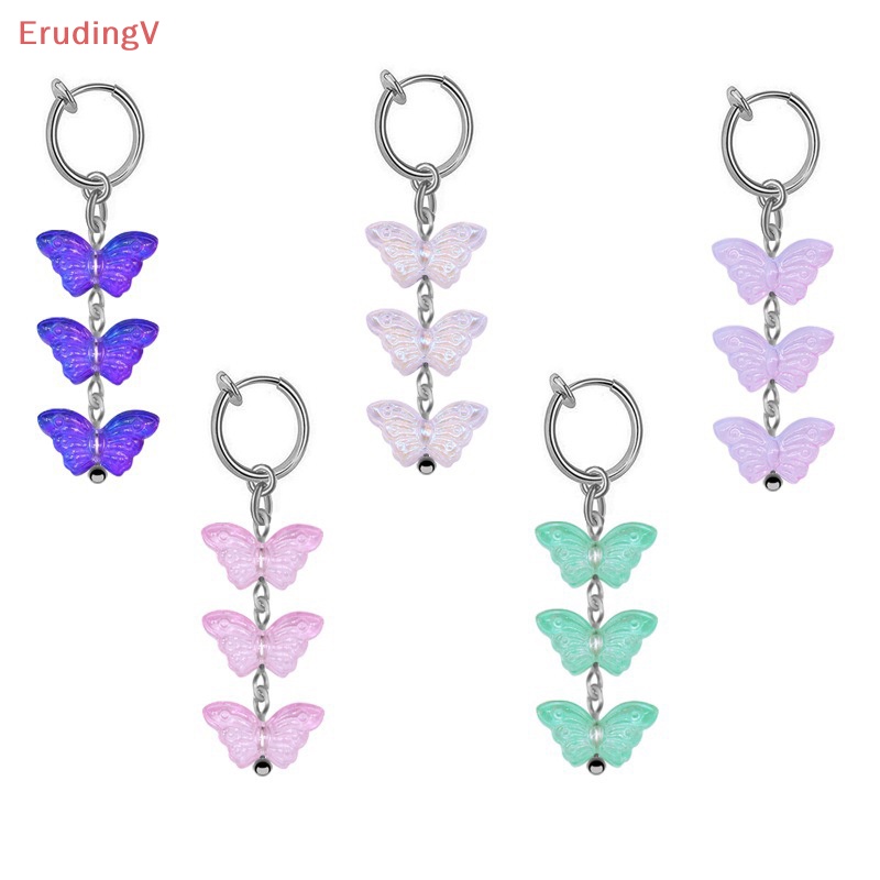 [ErudingV] Khuyên Rốn Dạng Kẹp Tua Rua Hình Bướm Thời Thượng Cho Nữ [Mới]