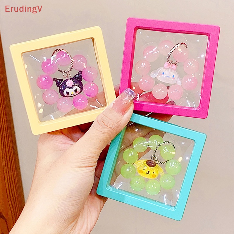 [ErudingV] Vòng Tay Chuỗi Hạt Xoắn Hình Anime Sanrioed Cinnamoroll Kuromi Pochacco Thời Trang Làm Quà Tặng Đám Cưới [Mới]