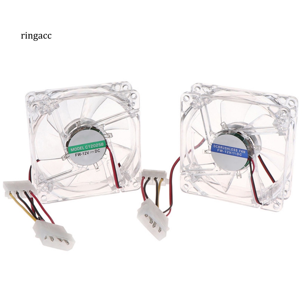 Rga Quạt Làm Mát Có Đèn RGB 8cm Nhiều Màu Sắc Yên Tĩnh Cho Gia Đình