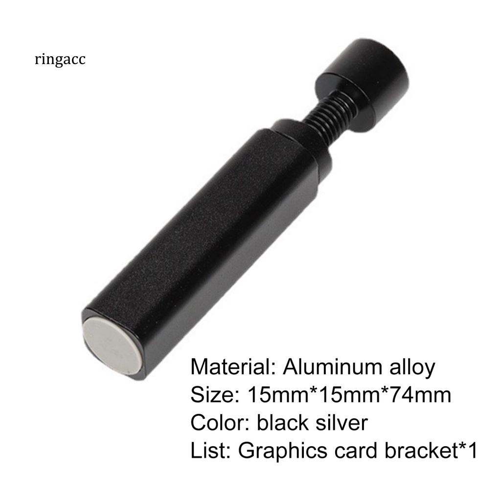 Rga Giá Đỡ Thẻ Đồ Họa Bằng Hợp Kim Nhôm Có Thể Thu Gọn Với Đế Nam Châm Hỗ Trợ Video GPU Cho Máy Tính Để Bàn