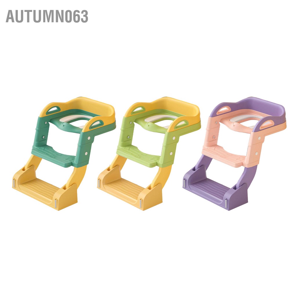 Bô Đa Năng Đào Tạo Ghế Ngồi Vệ Sinh Có Bậc Thang Tay Cầm Thể Gập Lại Tập Cho Trẻ Em Autumn063