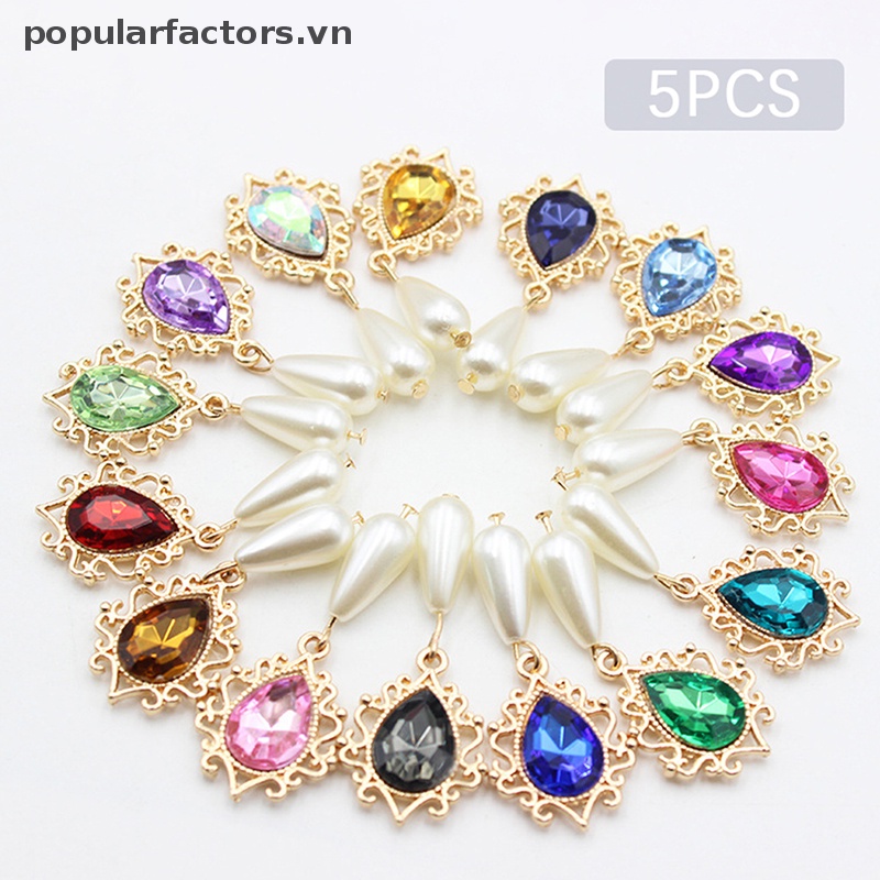 Ghim Cài Áo Hình Bông Hoa / Giọt Nước Bằng Hợp Kim Độc Đáo DIY