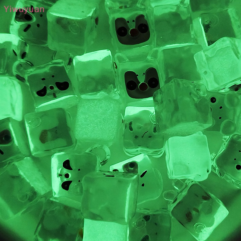 < Yiwuyuan > 5 Mô Hình Đồ Chơi Đá Viên Mini Bằng Resin Phát Sáng Mẫu Mới