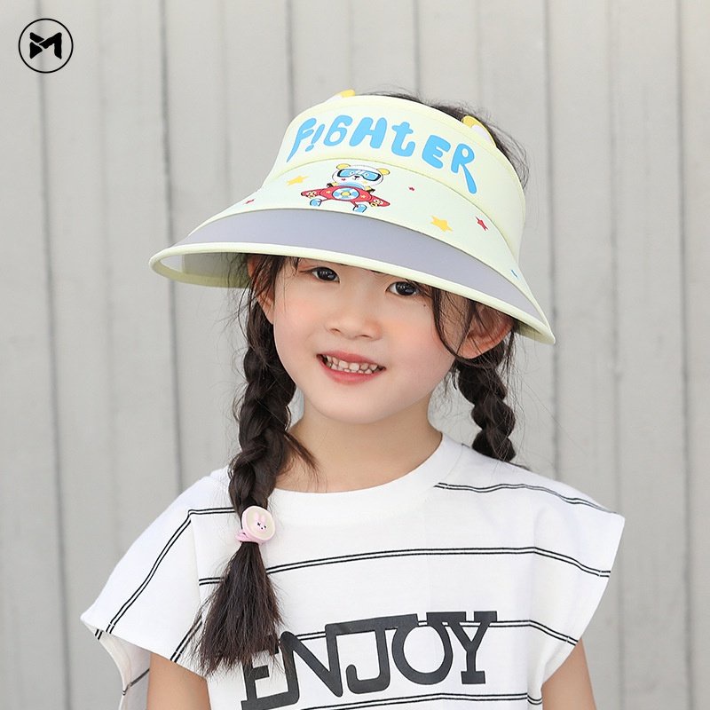 Mũ Chống Nắng Họa Tiết Hoạt Hình Xinh Xắn Theo Phong Cách 2023 Dành Cho Bé (4-10 Tuổi)