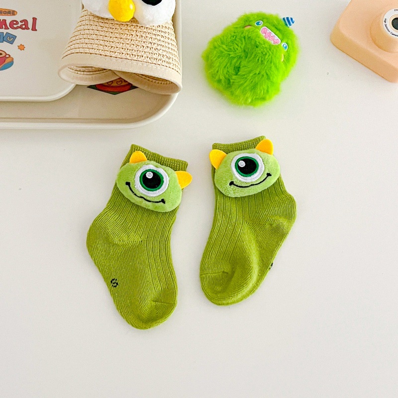 Pinpoo Bộ Áo Liền Quần Tay Ngắn Vải Cotton In Hình Quái Vật Nhỏ Dễ Thương Cho Bé Sơ