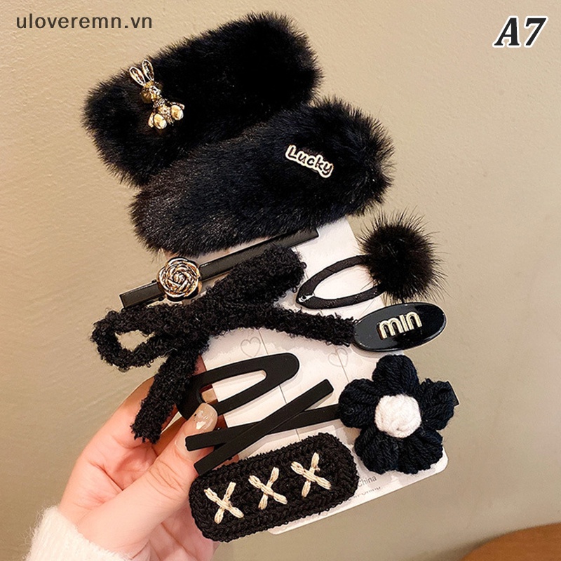 Set 10 Kẹp Tóc Hình Gấu Hoạt Hình Dễ Thương Cho Bé Gái