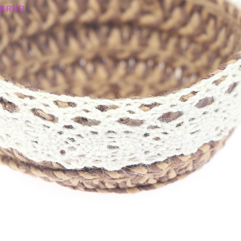 Giỏ Đan Xinh Xắn Cho Trang Trí Nhà Búp Bê 1: 12 1: 6 Mới