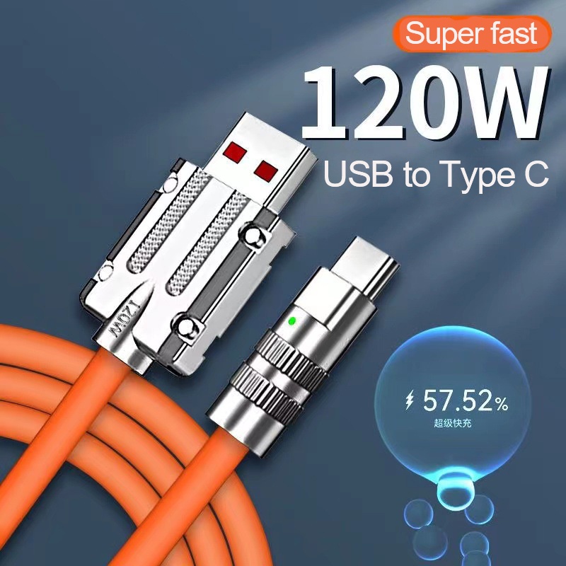 Dây Cáp Sạc Nhanh USB Loại C 120W Dành Cho Điện Thoại Xiaomi Redmi Huawei Honor