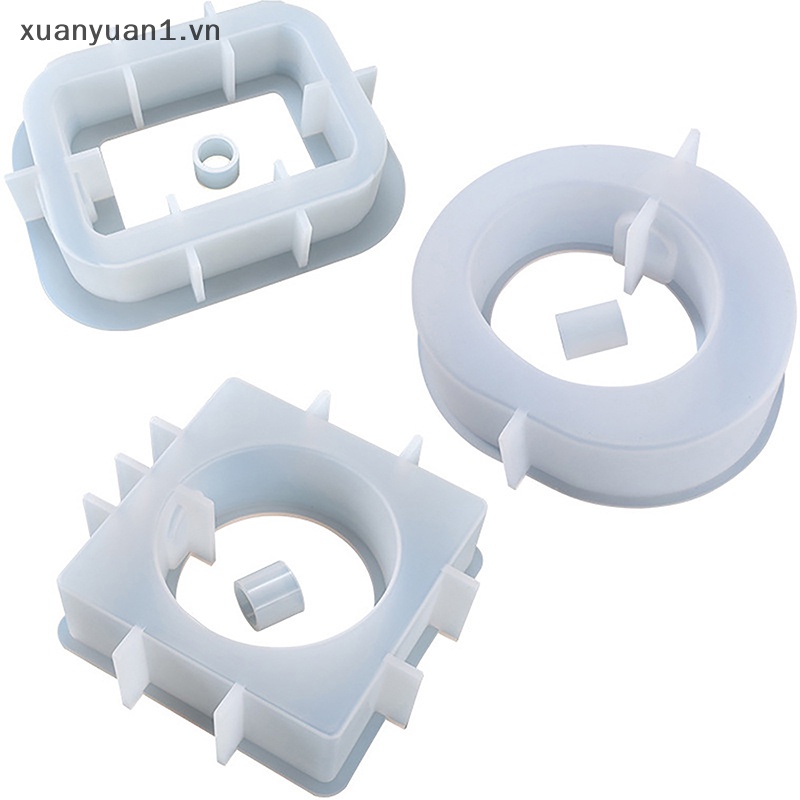 Khuôn Silicon Làm Chậu Hoa Hình Tròn DIY