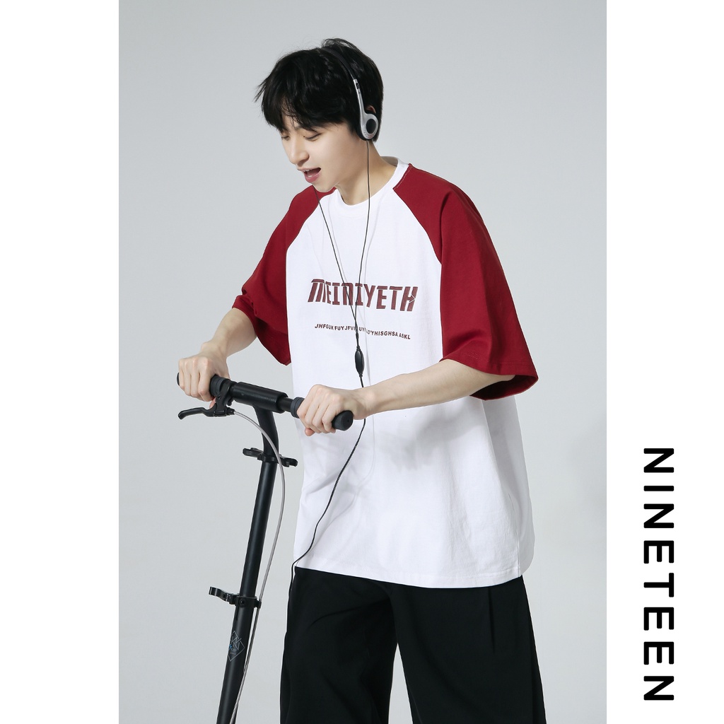 Áo Thun Raglan Tay Ngắn Dáng Rộng Phong Cách Thời Trang Mùa Hè 2023 Mới