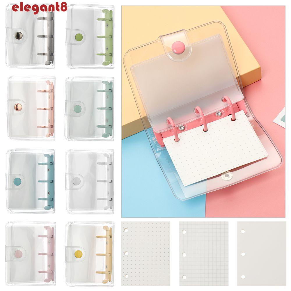 Sổ Tay Bìa Bằng PVC Trong Suốt Trang Trí Hình Chiếc Lá Đẹp Mắt