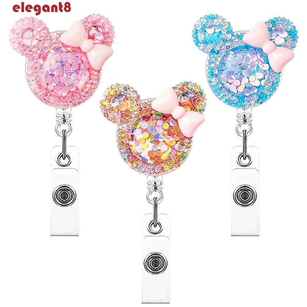 Giá Đỡ Bảng Tên Có Thể Thu Gọn Họa Tiết Hoạt Hình Lấp Lánh Thanh Lịch Cho Học Sinh