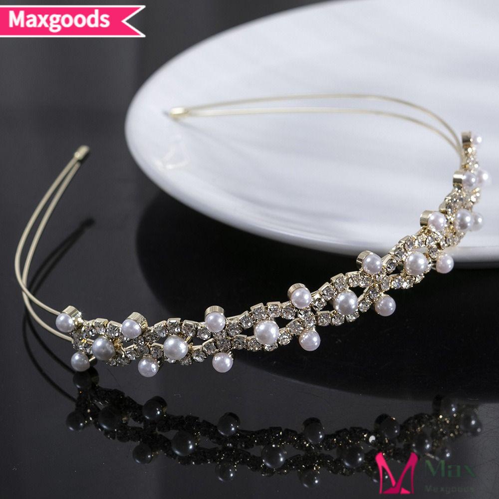 Vương Miện Cài Tóc Đính Đá Lấp Lánh Cho Cô Dâu