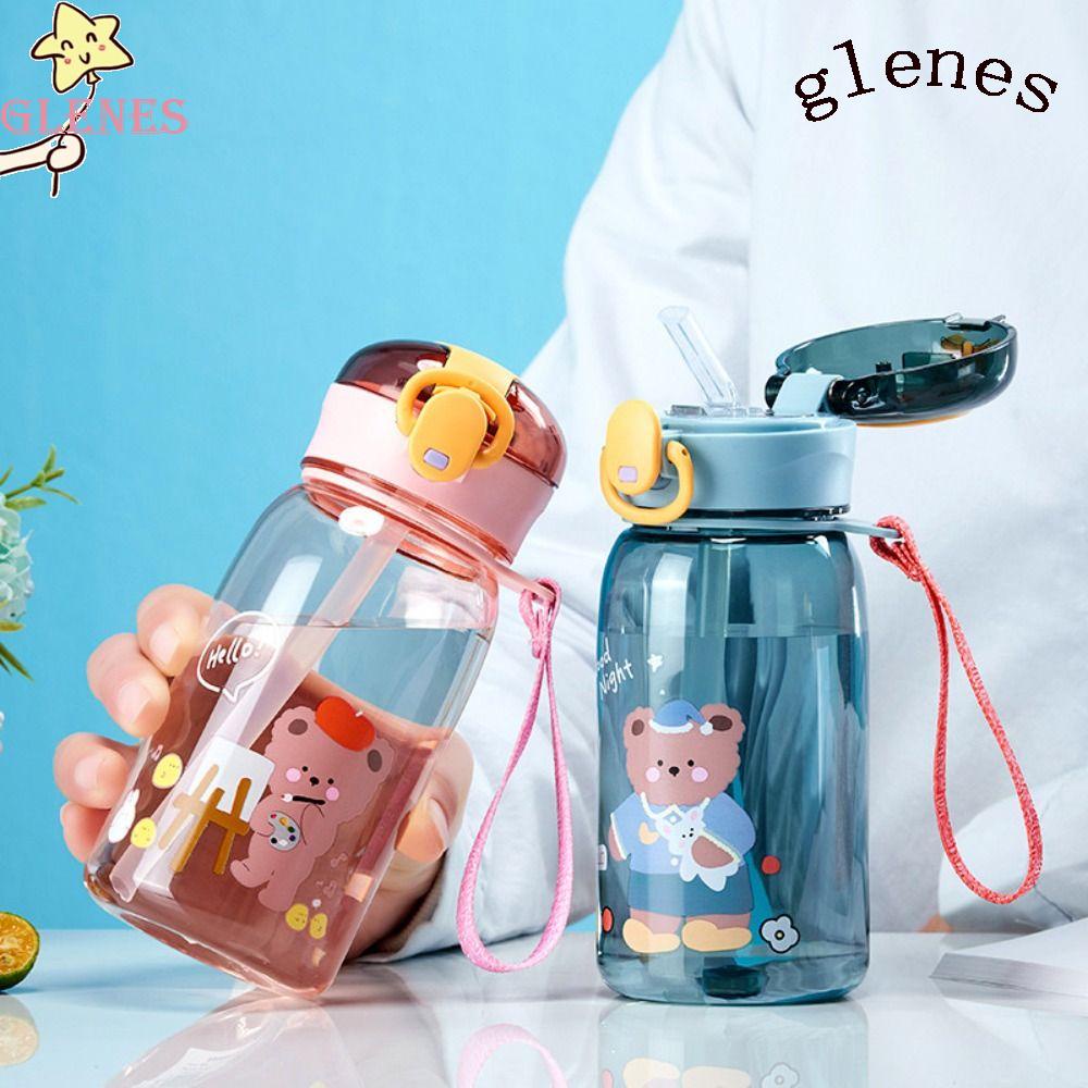 Bình Nước Nhựa Có Nắp Đậy Chống Tràn Tiện Dụng Cho Bé