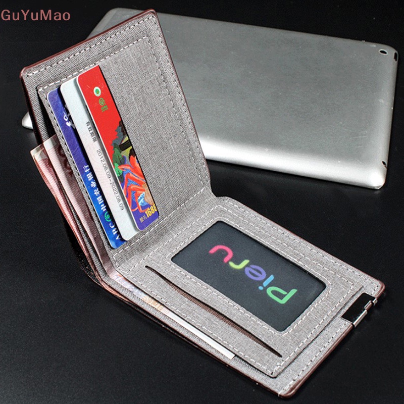 [cxGUYU] Ví Denim Đựng Tiền Xu Thẻ Tín Dụng Dạng Gập Hình Bò Sữa Mỏng Cho Nam Và Nữ PRTA