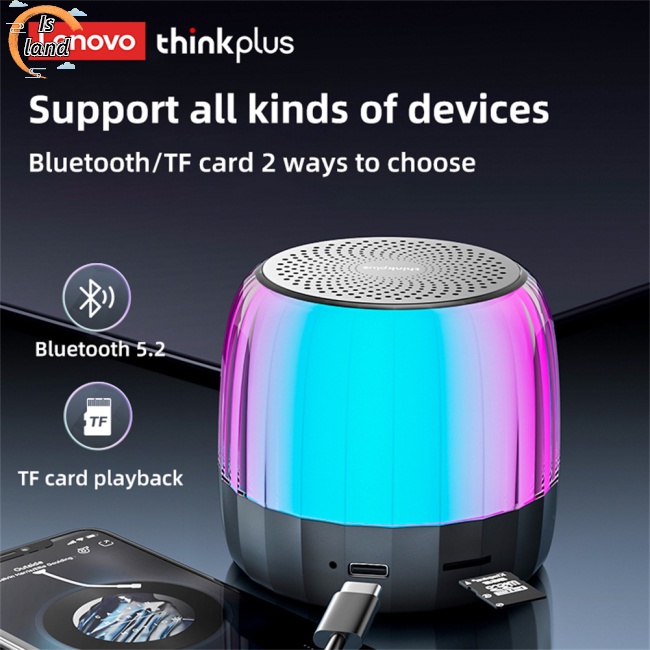 Loa Bluetooth Không Dây Lenovo K3PLUS Có Đèn Led Rgb Nhiều Màu Sắc