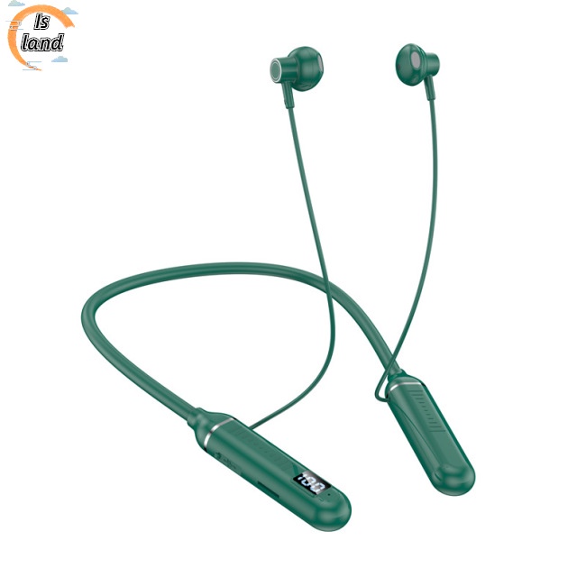 [IS] Tai Nghe Bluetooth Không Dây Nhét Tai Nửa Cổ Thể Thao Âm Thanh Nổi Có Màn Hình Kỹ Thuật Số