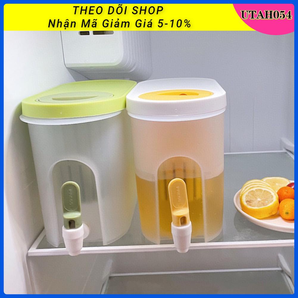 Utah054 Bình đun nước lạnh 3.9L có vòi Dung tích lớn bằng nhựa chịu nhiệt độ cao