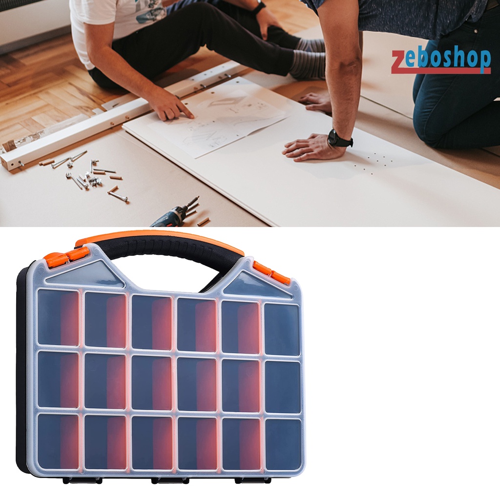 Hộp Đựng Dụng Cụ 18 Ngăn Bằng PP Tiện Dụng Cho Gia Đình