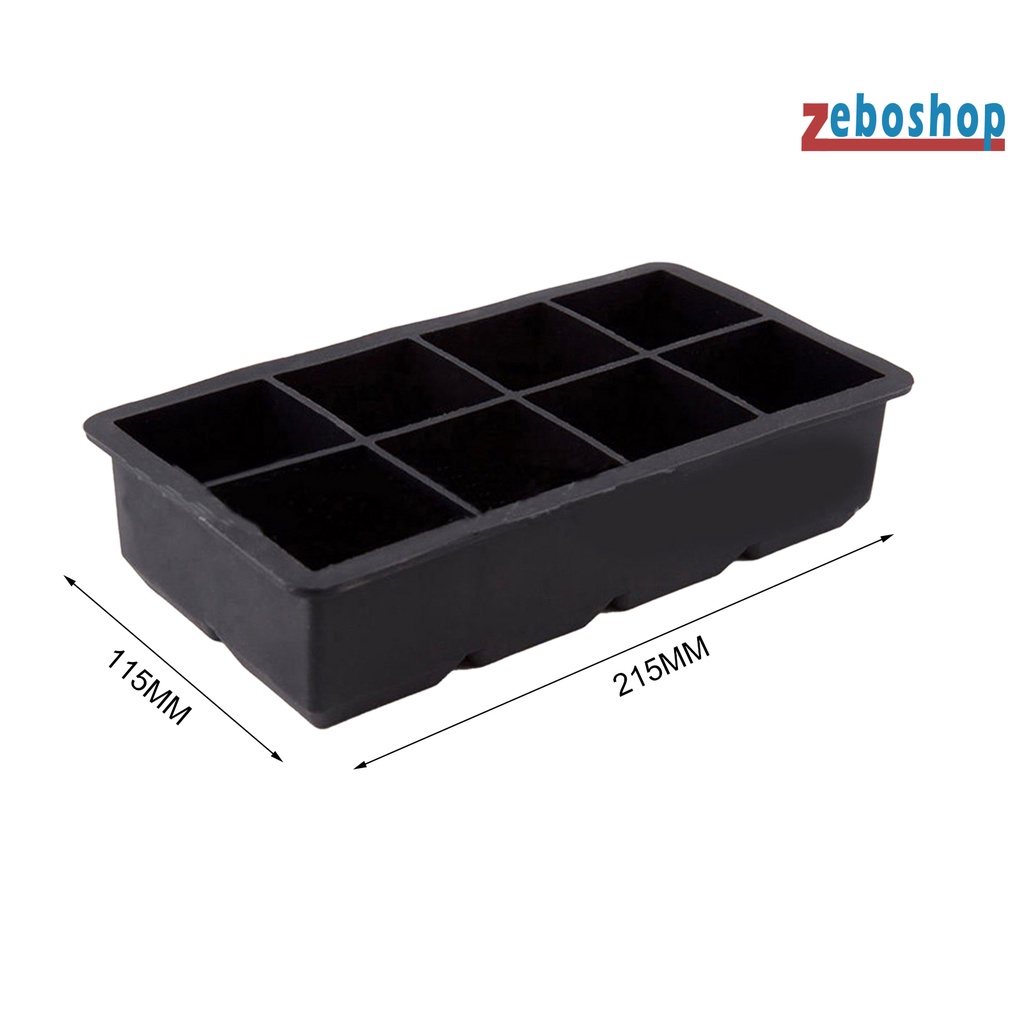 Khay Làm Đá 8 Ngăn Bằng Silicone Thân Thiện Với Môi Trường