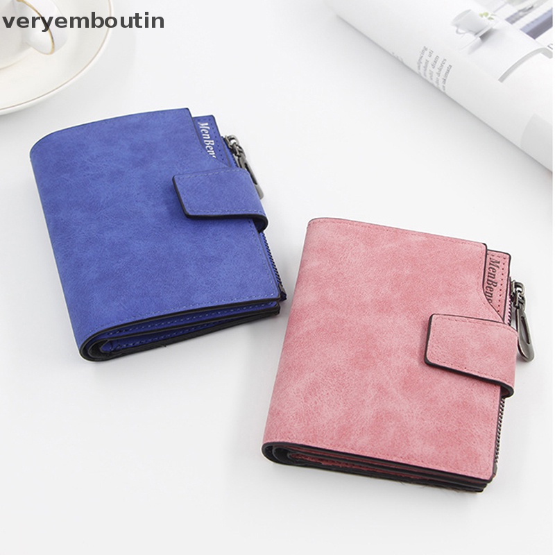 Ví Da PU Nhỏ Có Khóa Kéo Thời Trang Dành Cho Nữ
