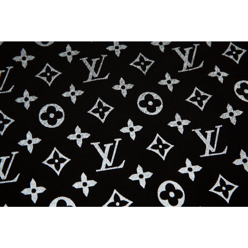 Áo Thun Thể Thao Cotton 1V Monogram 23ss Màu Gradient Xanh Lá Cây Thiết Kế Sang Trọng Phong Cách Đường Phố Cho Nam Và Nữ