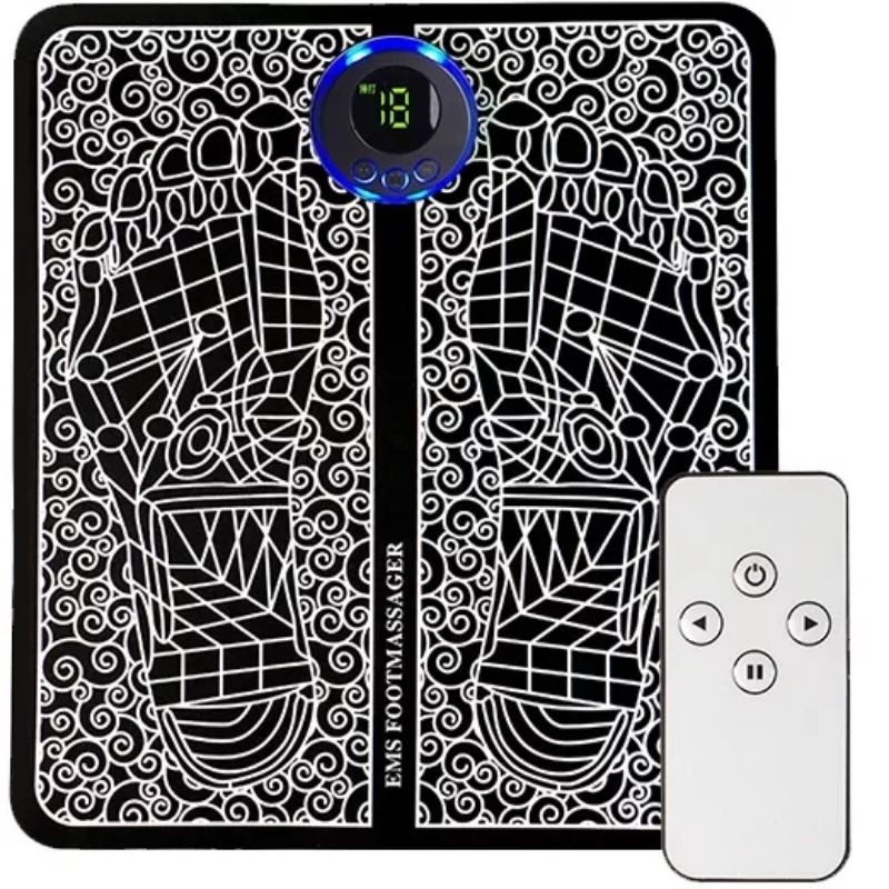 Thảm Massage Chân Xung Điện Máy mát xa chân EMS 8 chế độ, Thảm điện mát xa bàn chân thư giãn cơ bắp