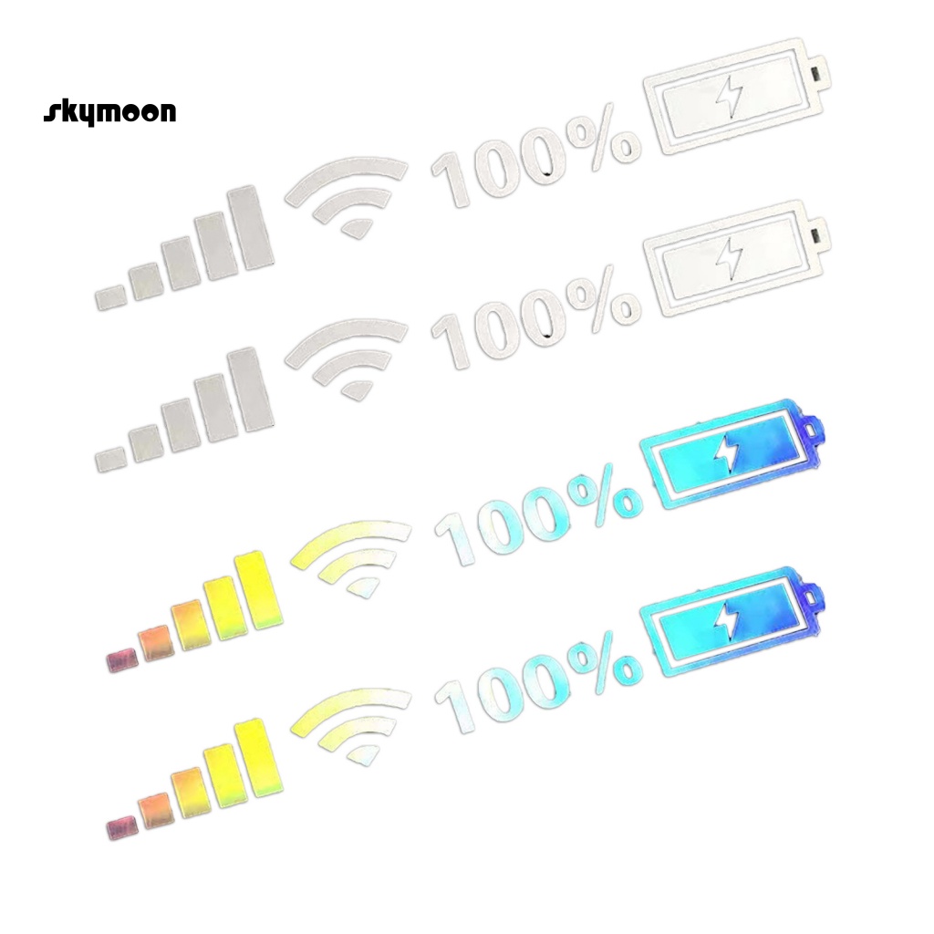 Set 2 Đề Can Dán Trang Trí Xe Hơi In Chữ Wi-Fi Chuyên Dụng