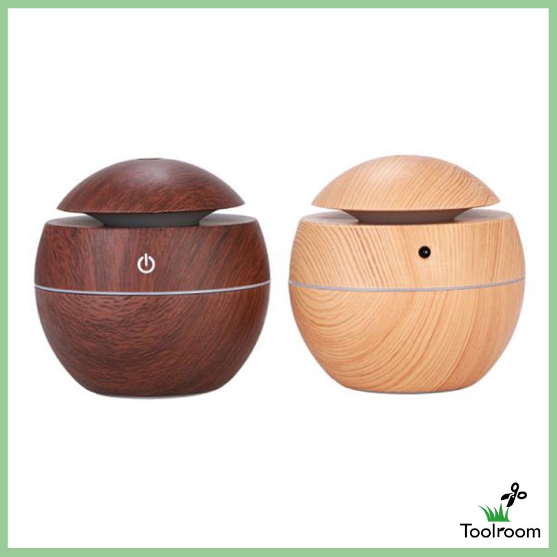 Máy Tạo Độ Ẩm USB Vân Gỗ 130ml Màu Nâu Nhạt