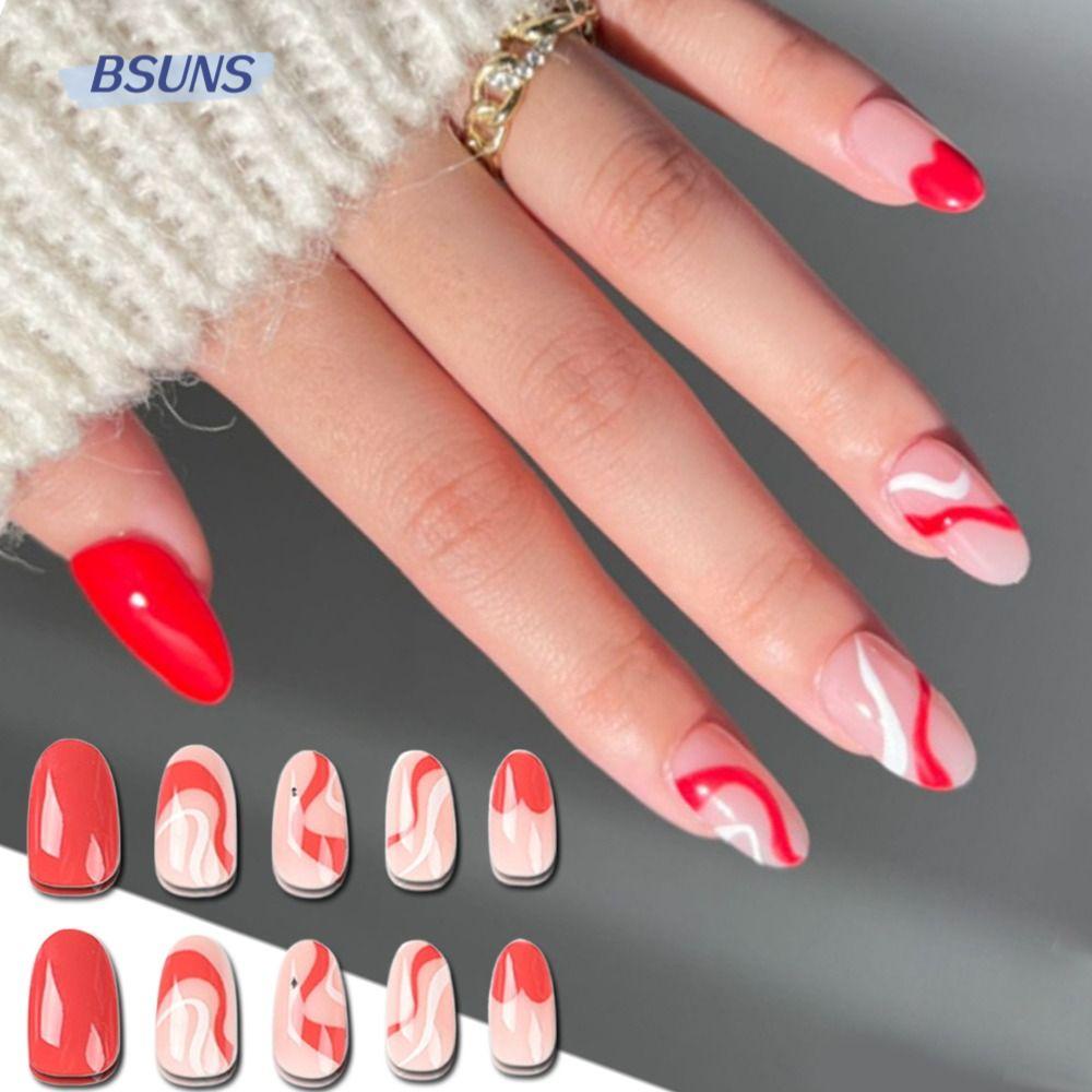 Set 24 Móng Tay Giả Dạng Nhấn Tiện Dụng