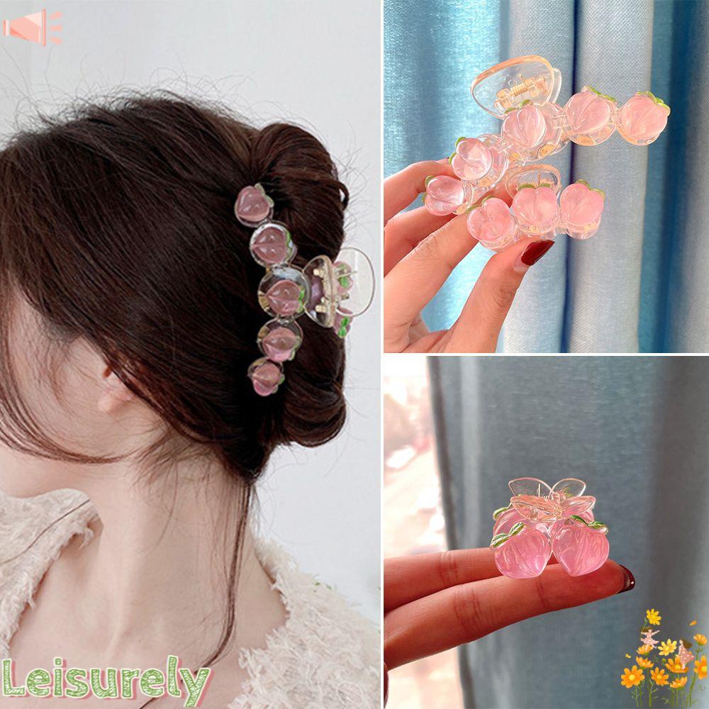 Kẹp Tóc Hình Quả Đào Ngọt Ngào Đáng Yêu Thời Trang Mới Cho Nữ