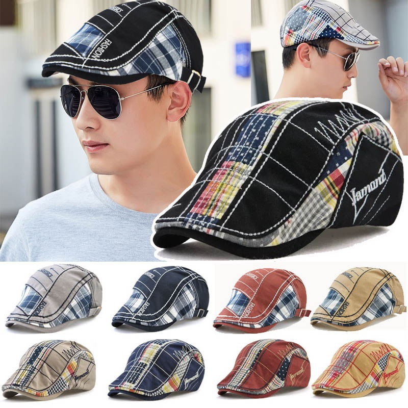 Mũ Beret Unisex Mềm Mại Chống Nắng
