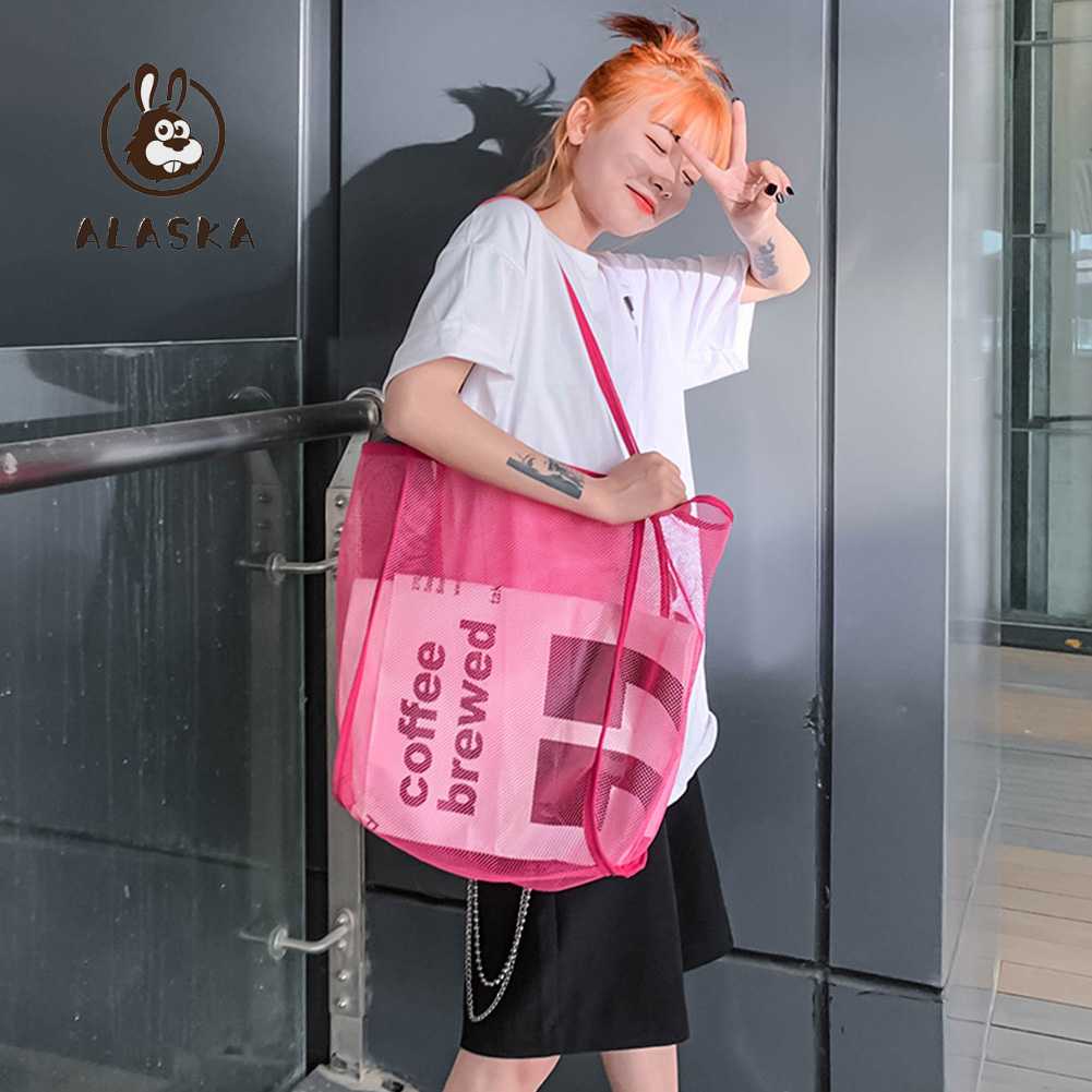 Túi Xách Thể Thao Cỡ Lớn Phối Lưới Thời Trang Cho Nữ Z#B [alaska.vn]